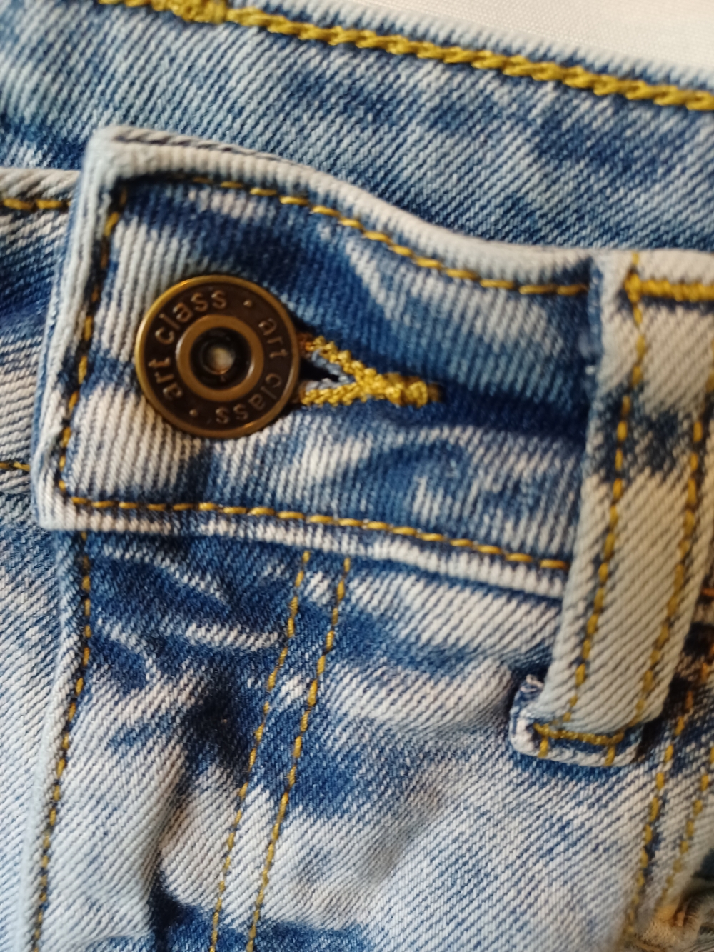 Art Class Girls Light Wash Blue Distressed Skinny Denim Jeans - Picture 4 of 10